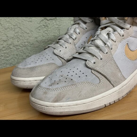 Size 9.5 - Nike Air Jordan 1 ZM‎ Air CMFT 2 Lt Orewood Brown Grey AJ1 DV1307-180 - Picture 6 of 12